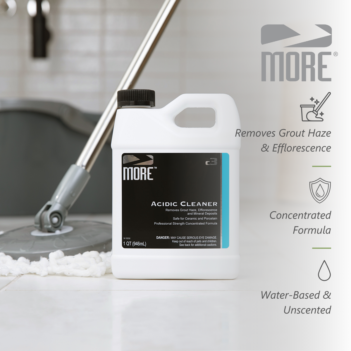 MORE Acidic Cleaner, Grout Haze Remover