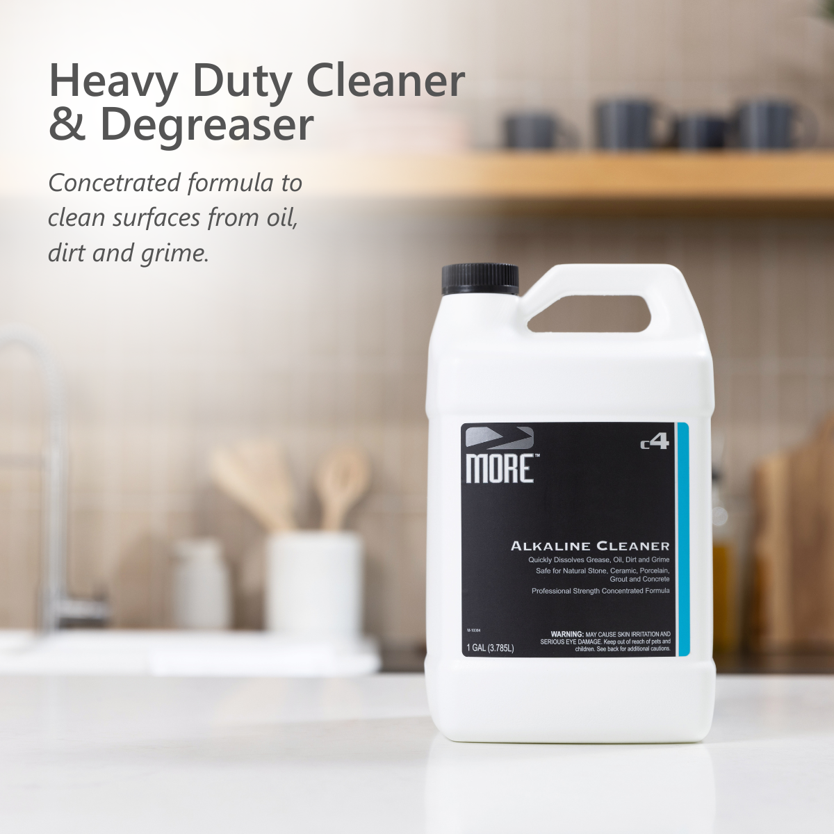 MORE Alkaline Cleaner, Heavy-Duty Degreaser